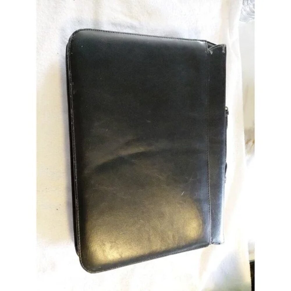 vintage Bellerose Faux Leather briefcase portfolio 80s classic Missing Strap - Picture 3 of 16
